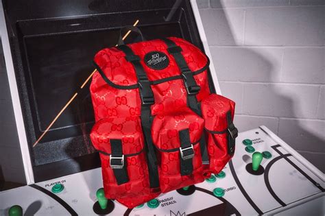 gucci 100 thieves collection|100 thieves Gucci backpack.